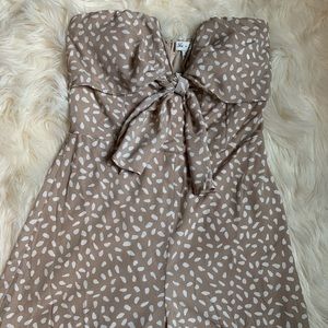 She + Sky boutique strapless cutout romper